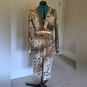 Just Cavalli Black and Gold Logo Tag